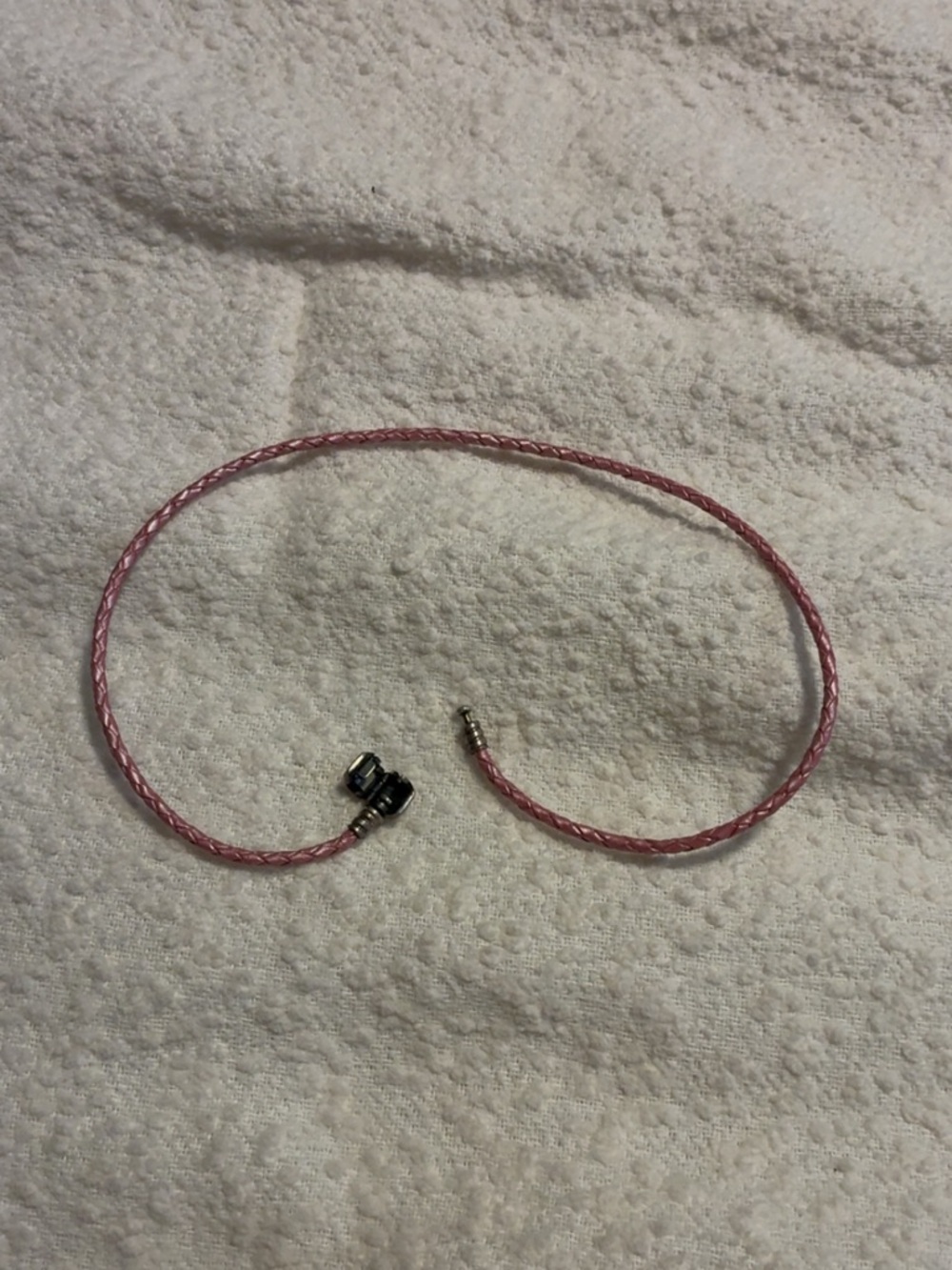 Pandora Metallic Pink Leather Bracelet - Picture 2 of 4